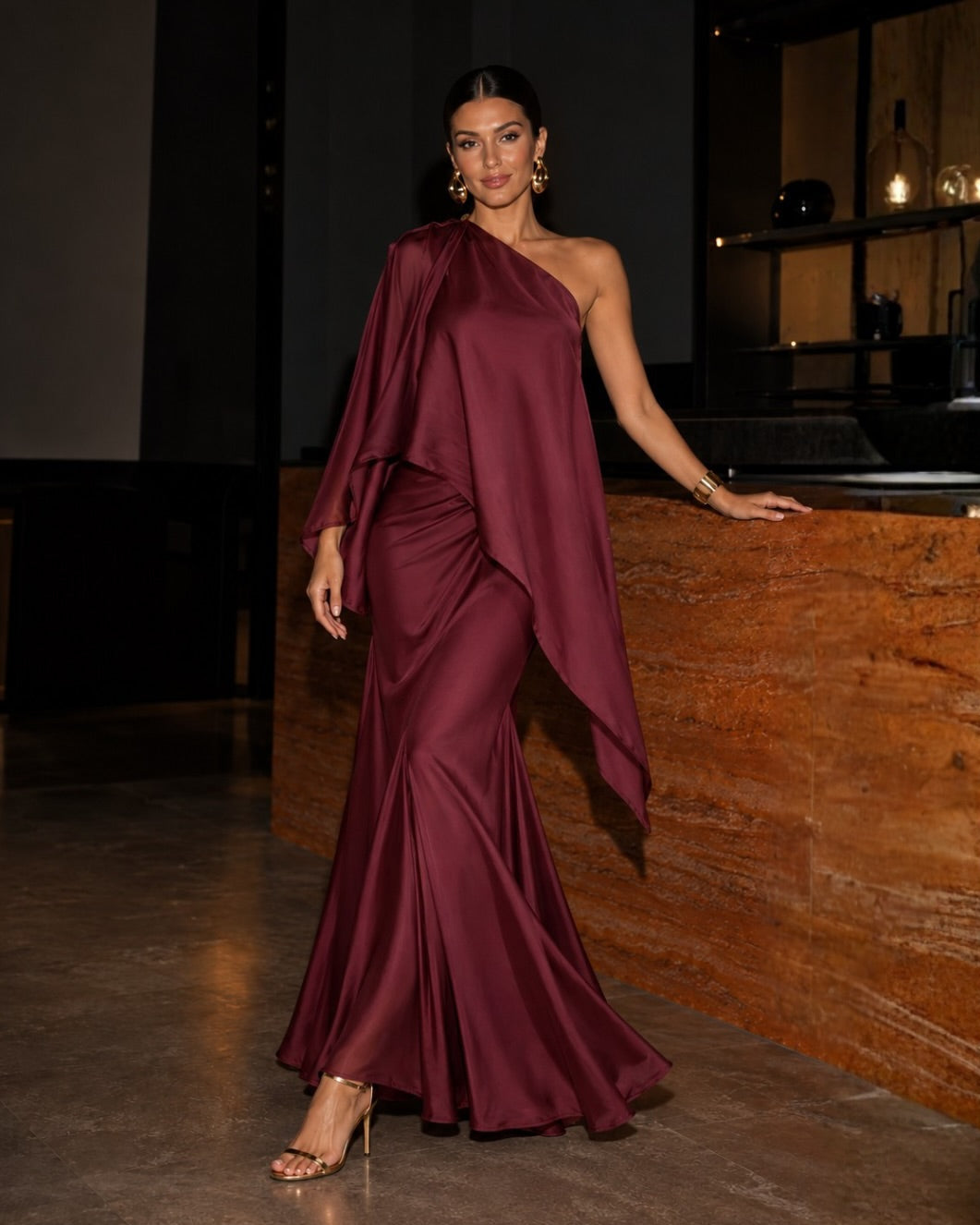 Multiway Silky Cape Top