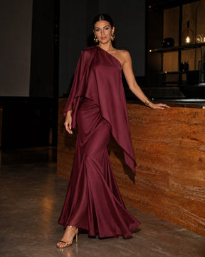 Mermaid Skirt to Dress - Wine