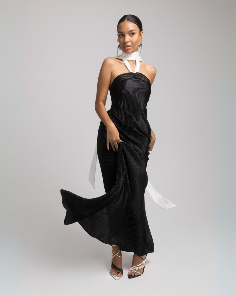 Monaco Maxi Dress - Plisse main image 0