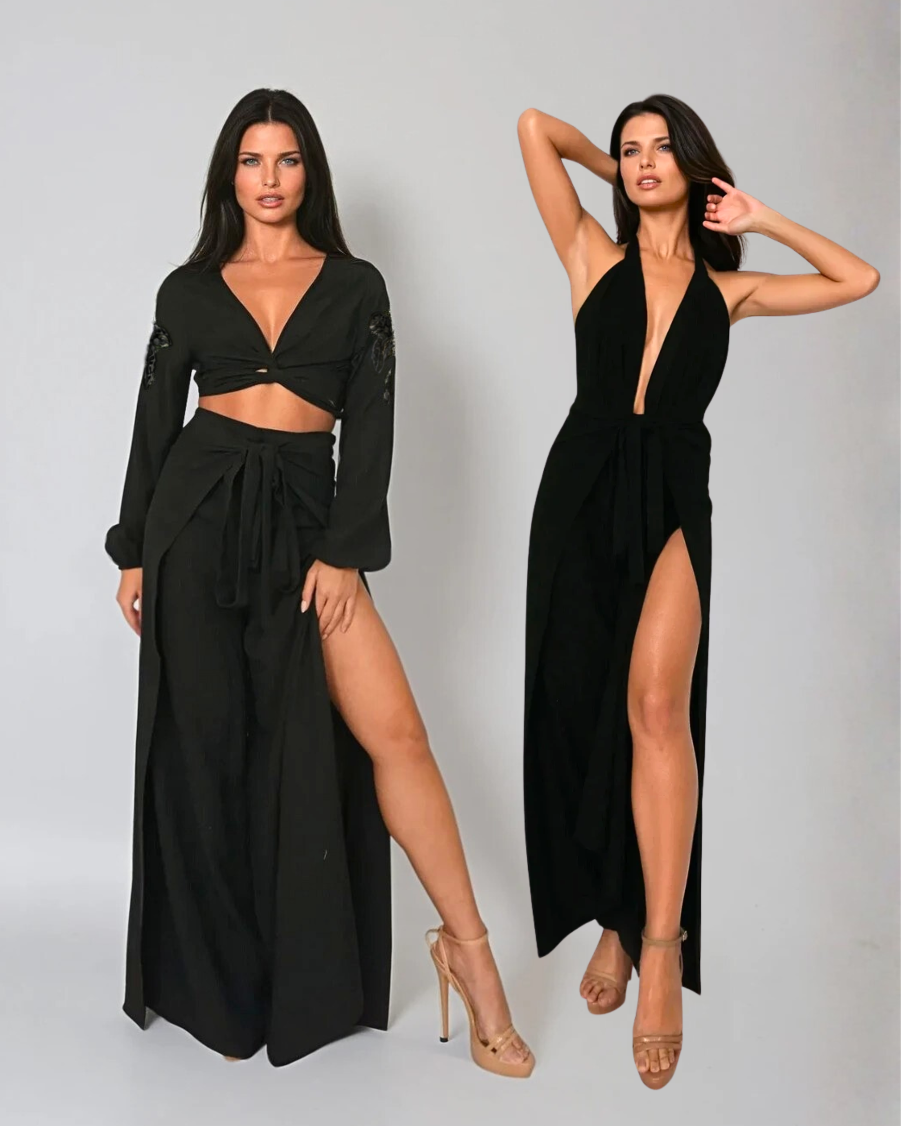 Black_model1 Des:Model is 5’7” B Cup and wears size XS and US 2