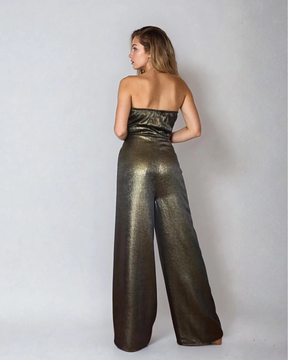 Reversible Pant to Jumpsuit - Liquid Gold