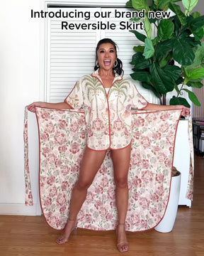 Reversible Wrap Skirt - Marbella