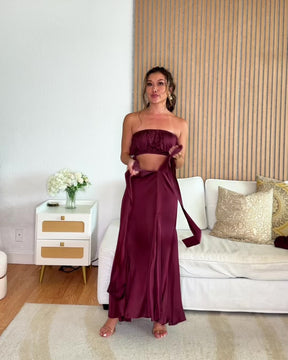 Mermaid Skirt to Dress - Wine