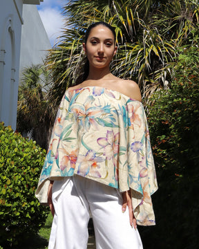 Reversible Cape Top - Linen
