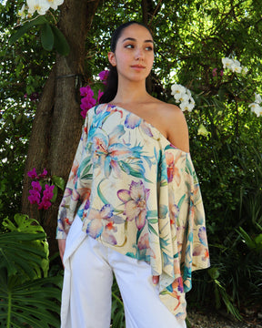Reversible Cape Top - Linen