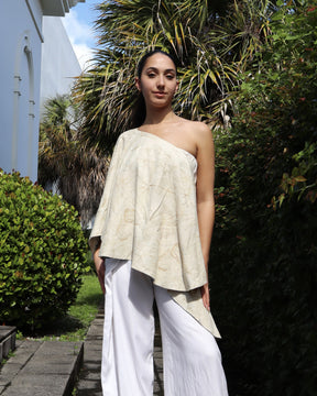 Reversible Cape Top - Linen