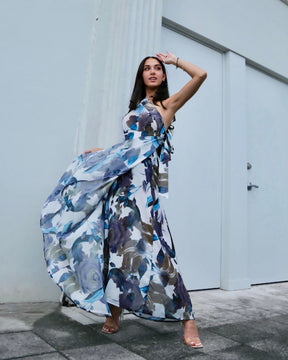 Show Skirt - Sapphire Bloom