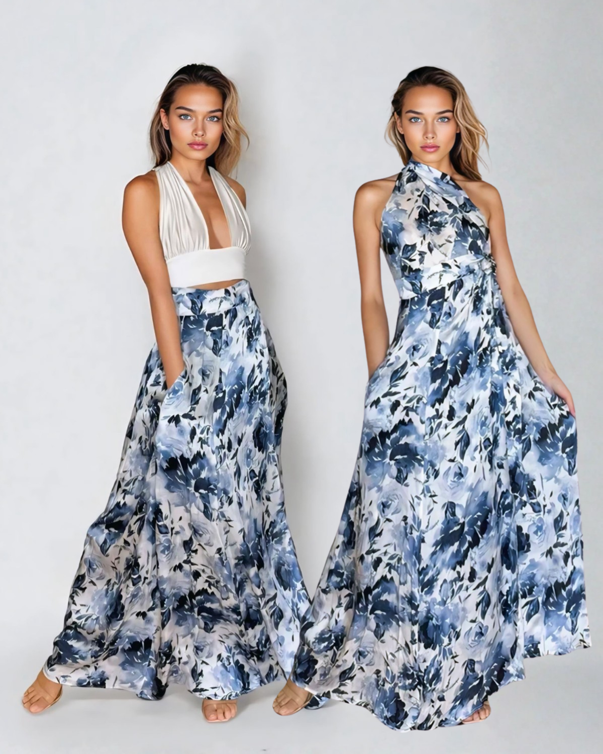 Show Skirt - Sapphire Bloom