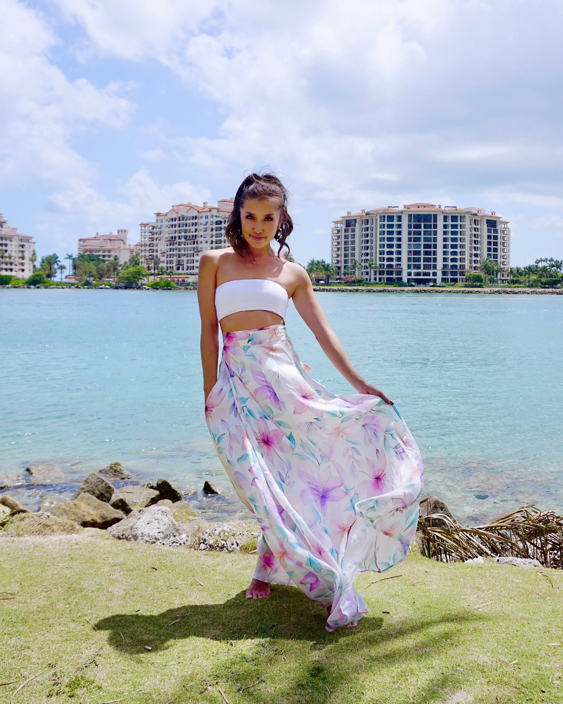Show Skirt - Violet Bloom