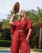 Terracotta (Pre-order 5/30)_model2 Des:Model is 5’9” D cup and wears size L and US 14