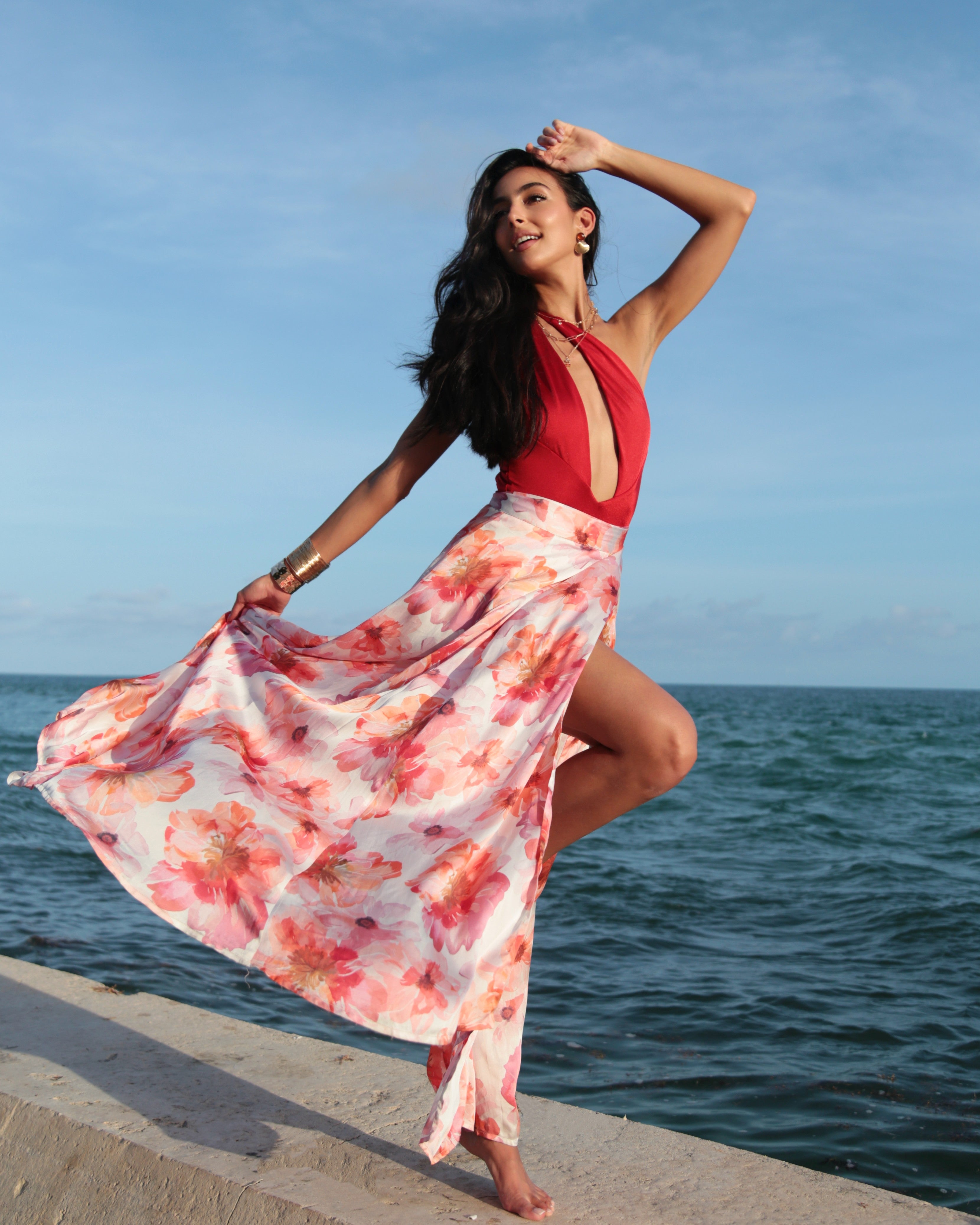 Show Skirt - Sunset Bloom