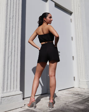 Pocket Wrap Short - Linen