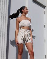 Pocket Wrap Short - Linen