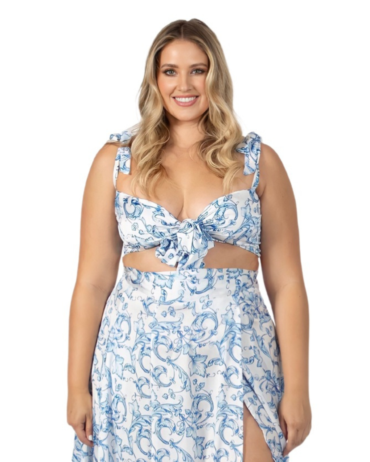 Capri Blue_model2 Des:Model is DD cup and wears size L and US 14