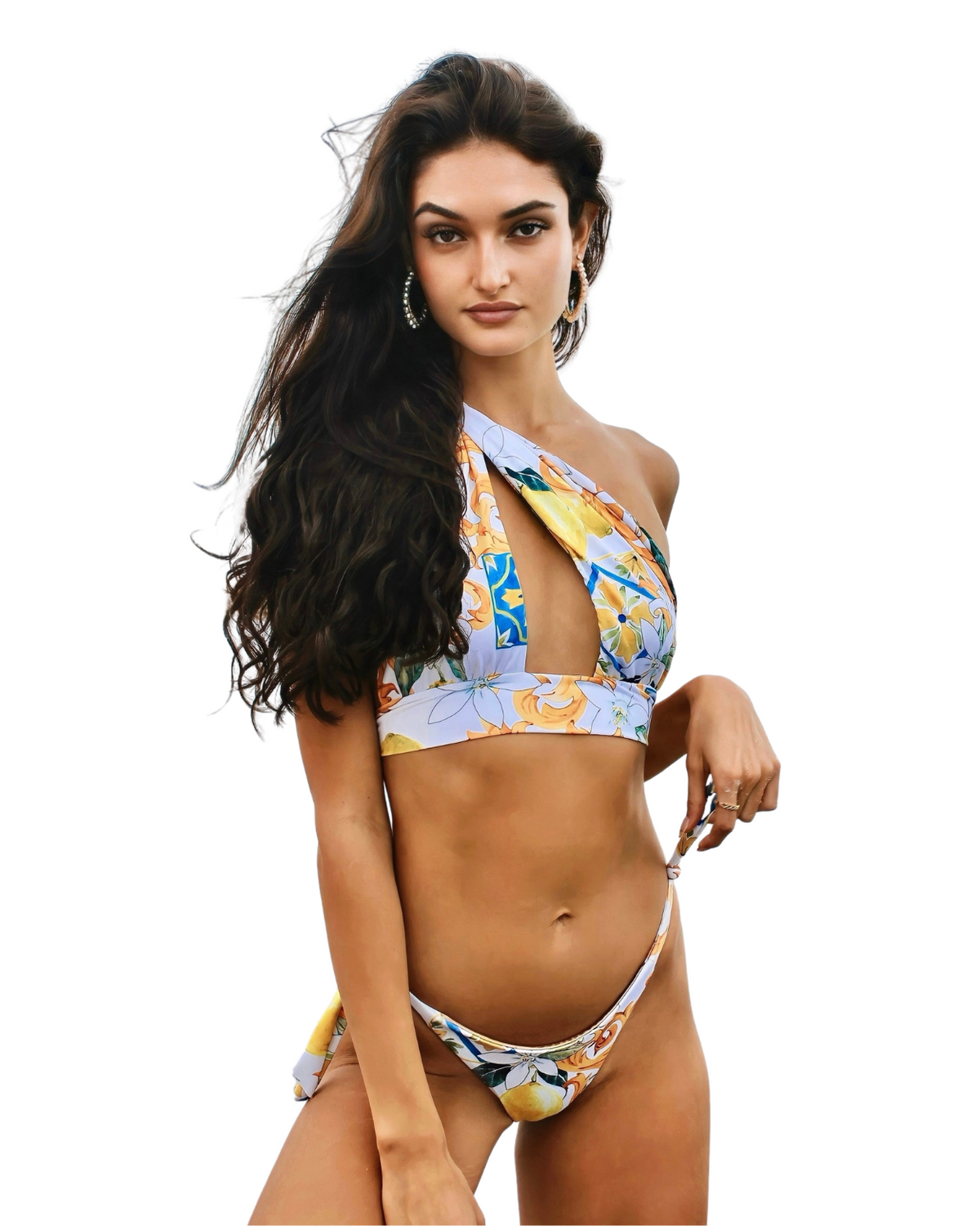 Capri Lemon_model1 Des:Model is 5’10” and wear size XS and US 0